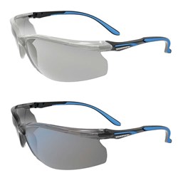 MAXISAFE - SWORDFISH SAFTEY GLASSES WITH ANTI-FOG - CLEAR AND SMOKE LENS