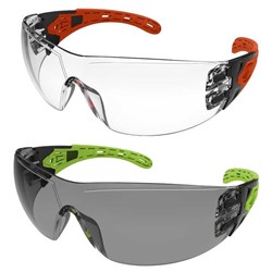 MAXISAFE - EVOLVE SAFTEY GLASSES WITH GASKET & HEADBAND - CLEAR AND SMOKE LENS