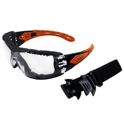 MAXISAFE - EVOLVE SAFETY GLASSES WITH WITH ANTI-FOG - CLEAR LENS