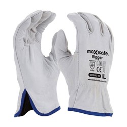 MAXISAFE - NATURAL FULL-GRAIN LEATHER RIGGER GLOVES