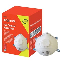 MAXISAFE- CONICAL REPIRATOR P2 WITH VALVE